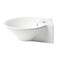 Alfi Brand ALFI brand ABC113 White 17" Round Wall Mounted Ceramic Sink with Faucet Hole ABC113 - alternate 7